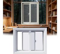 Ventana de cobertizo blanca resistente de 27 x 17 pulgadas, diseño fácil de abrir que mantiene los desechos fuera, ideal para cobertizos, baños, sótanos y gallineros, 69 x 43 cm