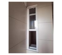Ventana de cobertizo estrecha de doble suspensión para reemplazo del hogar, ideal para sótano, garaje, loft, diseño vertical con soporte de brida de carcasa (30 x 73 cm)