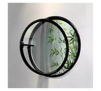 Ventana de cobertizo Redonda de Vidrio artístico con Montaje Empotrado, rotación de 360° para una iluminación y ventilación óptimas con manijas de fácil Agarre.