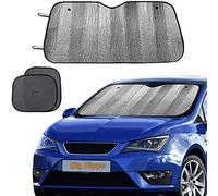 Ventana de Coche Parabrisas Parasol, Sombra como Bono por Gran hipopótamo Keep Cool de tu Coche vehículo de la Sol Calor y Brillo Mejor UV Ray Visera Pantalla (tamaño: 55.16 "x 27,5)