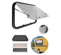 Ventana de expansión de 900 x 550 mm, ventana de caravana, con persiana, caravana, 65°, ventana con mosquitera, ventana lateral para caravanas, furgoneta