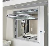 Ventana de Guillotina Doble Flotante, Ventana de concesión con Marco de Aluminio y Metal, Ventana de Servicio Tipo Enrollable, Personalizable, para cafetería(White-H*W,38x36in/96x91cm)