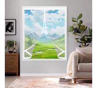 Ventana de Invierno 120 x 164 cm Aislante Frio y Calor en Transparente a Prueba de Viento Impermeable Termico Invierno Magnetico Cortina Aislante para Exterior Interior, A