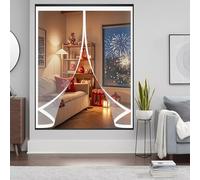 Ventana de Invierno 45 x 105 cm Prueba Viento Impermeable Invierno, Aislante Acústico, Aislante Frio Cortina Magnética Cortinas Termicas Aislantes para Estar Balcón Sala, A