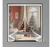 Ventana de Invierno 50 x 65 cm Prueba Viento Impermeable Invierno, Aislante Acústico, Aislante Frio Cortina Térmica Térmica para Todo Tipo de Ventanas, A