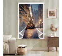 Ventana de Invierno 70 x 70 cm Prueba Viento Impermeable Invierno, Aislante Acústico, Aislante Frio Cortina Magnética Cortinas Termicas Aislantes para Estar Balcón Sala, A