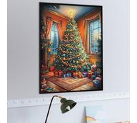 Ventana de Navidad Puzzle 1000 Piezas Educativo 3D Animales de paisajes Naturales Juego De Rompecabezas para Familia Entretenimiento Creativo Construir Maquetas 1000 PCS