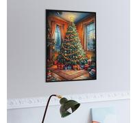 Ventana de Navidad Puzzles 300 Piezas Impossible 3D Ultra Difícil Animales de paisajes Naturales Rompecabezas para Adultos Desafío Intelectual Estera Portátil DIY Moderno Creativo 300 PCS