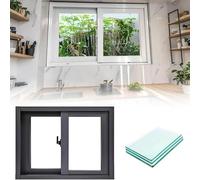 Ventana de repuesto de tamaño personalizado, diseño deslizante horizontal para una mejor ventilación, ideal para mejoras en el hogar, cobertizo, sótano y gallinero