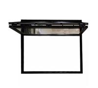 Ventana De Servicio Abatible Hacia Abajo, Ventana De Concesión De Aluminio Con Montaje Empotrado, Ventana De Servicio Corrediza para Restaurantes Y Cocinas Móviles(Black,WxH 24x28in/61x71cm)