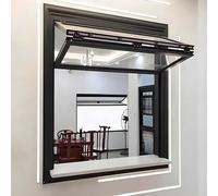 Ventana de Servicio para Food Truck Comercial, diseño Plegable Manual con cerraduras para Operaciones de Cocina.