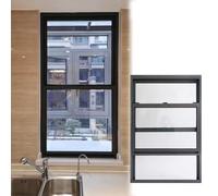 Ventana de Servicio Plegable Hacia Arriba y Hacia Abajo, Ventana De Ventilación Empotrada para Casas Baño Gallinero Vivienda Loft Garajes(22x35in/55x88cm)
