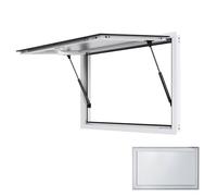 Ventana De Servicio, Ventana corrediza pequeña y puerta abatible, ventanas para cobertizo, ventanas corredizas de repuesto para casas de juegos gallineros cabañas casas y garajes (vidrio no incluido)(