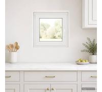 Ventana de sótano 60 x 50 cm PVC y vidrio, oscilante batiente | Marco multicámara, junta, apertura oscilante, PVC y vidrio, mantenimiento simple