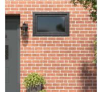 Ventana de sótano de 90 x 50 cm con función basculante y giratoria de PVC y | Apertura basculante y giratoria, sistema multicámara, junta de bordes, marco de PVC, relleno de vidrio