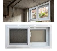 Ventana de Sótano de Aluminio, Ventana Corredera Horizontal con Mosquitera