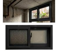Ventana de Sótano de Aluminio, Ventana Corredera Horizontal con Mosquitera