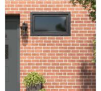 Ventana de sótano de PVC, 100 x 70 cm, con función giratoria e inclinable | Sistema multicámara, junta de bordes, fácil limpieza, edificios residenciales, ventilación