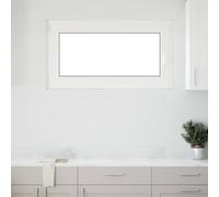 Ventana de sótano oscilante de PVC y Vidrio, Marco de varias habitaciones | Apertura basculante y giratoria, junta, mantenimiento de paño húmedo, instalación residencial y utilidad
