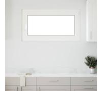 Ventana de sótano oscilante PVC y vidrio marco de varias cámaras | Marco de PVC, vidrio, junta, apertura oscilante, ventilación diaria, mantenimiento de paño húmedo