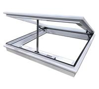 Ventana de techo con apertura eléctrica, vidrio templado de doble acristalamiento, control remoto y sensor de lluvia, ideal para solares, sótanos, áticos