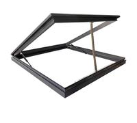 Ventana de Techo con Control Remoto, Apertura eléctrica, Ventana de Techo eléctrica Personalizable para invernaderos, sótanos y áticos (L x A 81 x 112 cm / 32 x 44 Pulgadas)