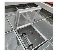 Ventana de techo de aleación de aluminio, diseño a prueba de lluvia, ideal para áticos, sótanos, terrazas, mejora el flujo de aire y la luz natural