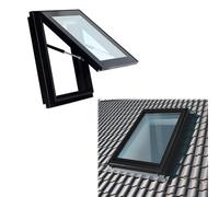Ventana de techo de aleación de aluminio duradera de 85 x 100 cm, tapa de iluminación diurna para sala de sol, sótano al aire libre, puerta de cobertizo, mejora del hogar