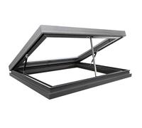 Ventana de Techo de Aluminio, Dispositivo de Apertura eléctrica con Control Remoto y Sensor de Lluvia, claraboya Impermeable, Apta para Invernadero, A01, 65x65cm/25.6x25.6in4.2
