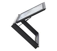 Ventana de techo de aluminio para luz natural y ventilación, escotilla fácil de abrir con GN para áticos, terrazas y sótanos. Mejora tu espacio