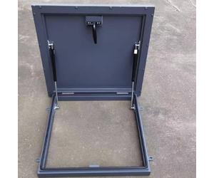 Ventana de techo de tragaluz, puerta de iluminación diurna con sello de goma, escotilla de acceso resistente para pasillo, loft y garaje (65 cm)