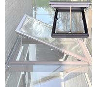 Ventana de Techo eléctrica de Aluminio con Control Remoto y Sensor de Lluvia - Claraboya Personalizable para iluminación y ventilación