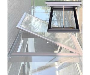 Ventana de Techo eléctrica de Aluminio con Control Remoto y Sensor de Lluvia - Claraboya Personalizable para iluminación y ventilación