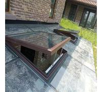 Ventana de techo eléctrica de bajo consumo, aleación de aluminio de doble acristalamiento, 100 x 70 cm, perfecto para ventilación del hogar y la oficina e iluminación natural