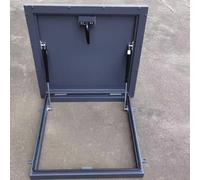 Ventana de techo grande para tragaluz, puerta de iluminación diurna con sello de goma integrado, varillas de soporte, escotilla de acceso resistente para pasillo, loft y garaje