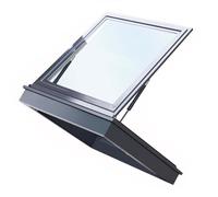 Ventana de techo manual con vidrio templado, pozo de iluminación diurna para vista de ático y sótano, puerta de escotilla de acceso