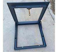 Ventana de Techo Manual para tejado de casa, sin Cristal y con Marco de aleación de Aluminio, claraboya para desván (64 * 64 cm)