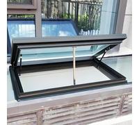 Ventana de Techo Tipo tragaluz Personalizada de 19,7 a 47,2 Pulgadas, Elevador con Amortiguador de Gas con Control Remoto, escotilla de Vidrio Templado, Sensor de Lluvia de bajo Consumo ener