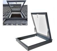 Ventana de techo tipo tragaluz, ventana empotrada de alta resistencia con doble capa de vidrio templado escotilla de ventilación for terraza for solárium de 20" 24" 28" 34" 35"(40x18")