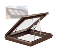 Ventana de techo todo en uno, ventilación para puerta, casa, invernadero, escalera, ático, sensor de techo, tragaluz con apertura de control remoto (35.4 x 31.5 pulgadas)