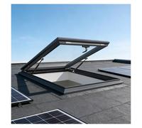Ventana de techo transparente con ventilación manual con vistas multiángulo, ideal para centros comerciales, hoteles, vestíbulos, invernaderos y gimnasios (55 x 55 cm)