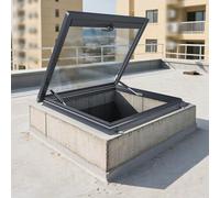 Ventana de Tejado Resistente, Claraboya Techo de Aluminio y Metal, Claraboya Empotrada, Ideal para áTicos, Terrazas Acristaladas(65x65cm/26x26in)