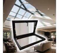 Ventana de tragaluz de luz natural de 60 x 50 cm, ideal para sótanos, aislamiento UV y sonido, ventilación mejorada para terrazas e interiores