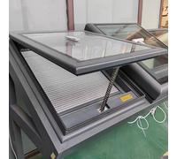 Ventana de tragaluz eléctrica con mosquitera, funciona con energía solar, ideal para una iluminación natural, ventilación y protección solar óptimas en tu hogar