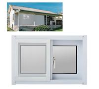 Ventana del Sótano de Aluminio 40x40cm 40x50cm 40x60cm 40x80cm 50x50cm con Mosquitera para Baños, Cobertizos, Gallineros, Cabañas(HXW 40X60CM/15.7X23.6IN)