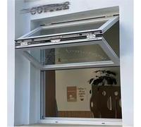 Ventana deslizante de aluminio para camiones de alimentos, diseño plegable manual con cerradura, ventana de repuesto de montaje empotrado, servicio al aire libre, 70 x 100 cm