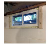 Ventana deslizante horizontal de repuesto para ventana de garaje familiar con pantalla y cerraduras internas