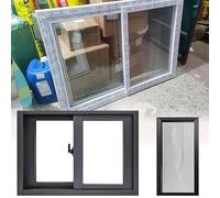 Ventana deslizante horizontal para Le Homes de aluminio negro de 51 x 30 cm, se adapta a ventanas de sótano de 60 a 14 pulgadas para una fácil instalación y nergética