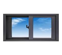 Ventana deslizante horizontal para sótano, ventana pequeña con bloqueo estilo granero negro para cobertizo, gallinero, garaje, tamaños disponibles: 30,5 cm a 127 cm (ancho x alto x alto)