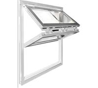 Ventana deslizante manual de aleación de aluminio para camiones de alimentos, mango de bloqueo, diseño plegable de montaje empotrado, repuesto de servicio al aire libre con vidrio de 5 mm (50 x 100 cm